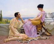 John William Godward Youth and Time oil painting artist
